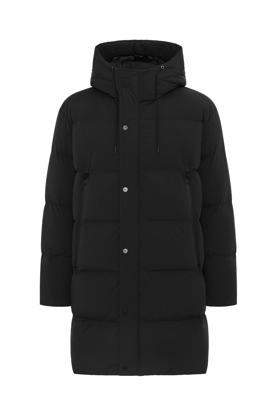 HYPERONE L - HOODED PACKABLE LONG PARKA IN BI-STRETCH TECHNICAL