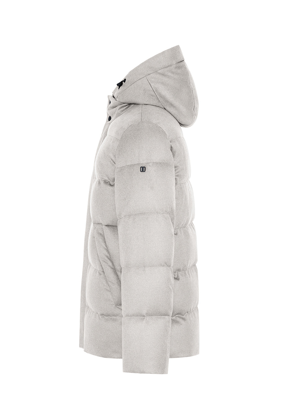 VIRTUS-QUILTED HOODED DOWN JACKET IN TECHNICAL WOOL|DUNO OFFICIAL